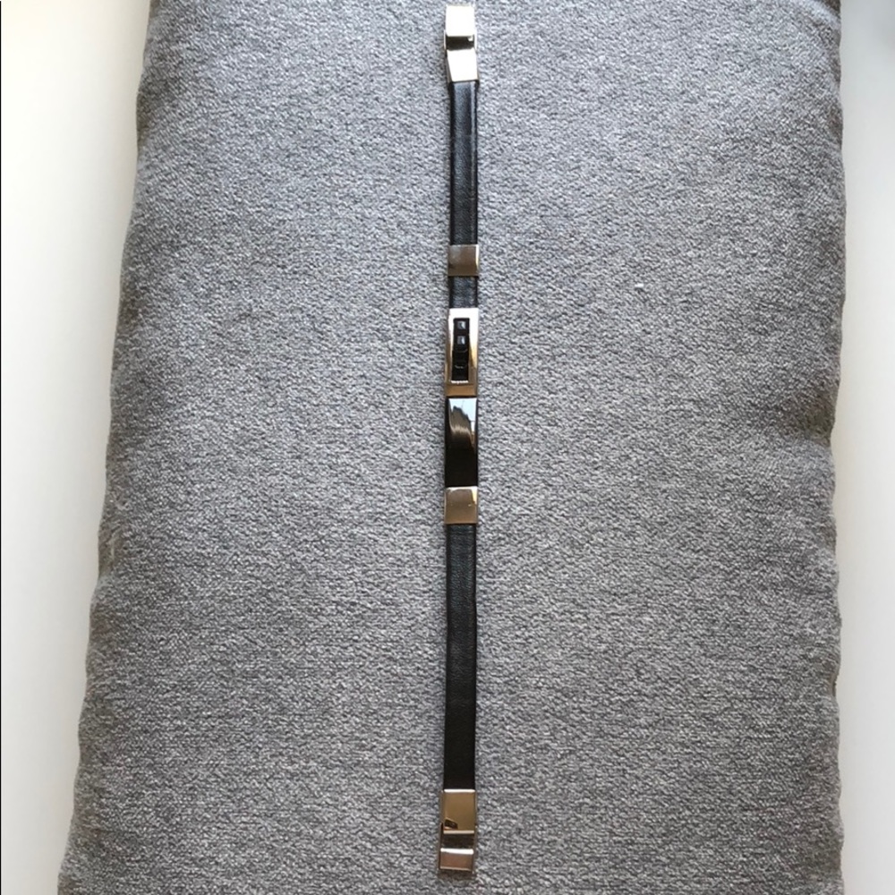 Men’s Leather silver chain